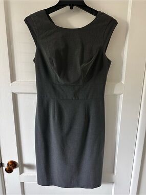 The Limited Sleeveless Sheath Dress in Charcoal